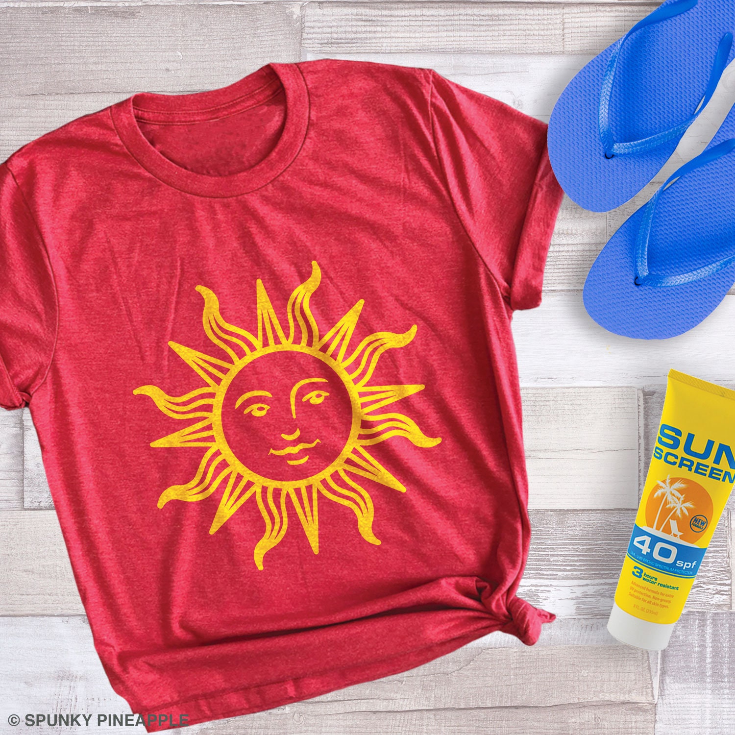 sun printed t shirt