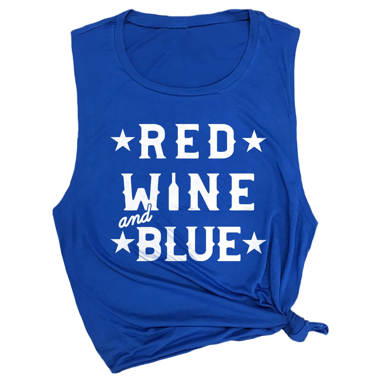 Red Wine and Blue Muscle Tank Independence Day Tank Tops 4th Etsy France