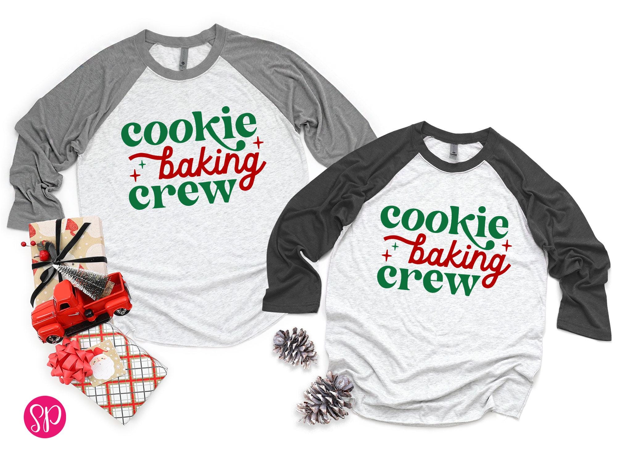 Women's Christmas Believe Graphic Tee - 3/4 Raglan Sleeve, Casual Letter Print Top, Cotton Blend - View #9