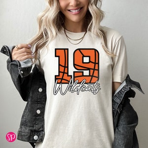 Personalized Basketball Shirt, Custom Numbers with Team Name Graphic Tee, Sports Mom T-Shirt