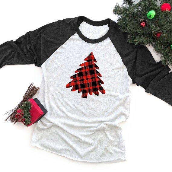 Checkered Christmas Tree Tee Checkered Christmas Tree Tee