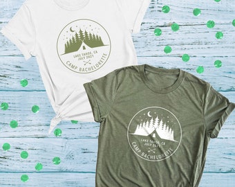 Custom Camp Bachelorette Shirt: Personalized Camping Trip Tee