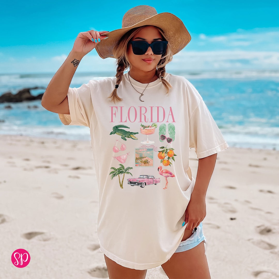 Retro Florida Vacation Comfort Colors® Shirt: Summer Beach Trip Retro Florida Vacation Comfort Colors® Shirt: Summer Beach Trip