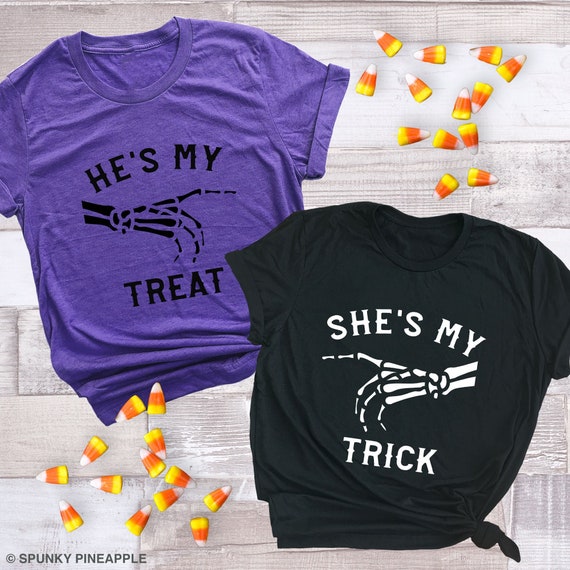 funny couples halloween shirts