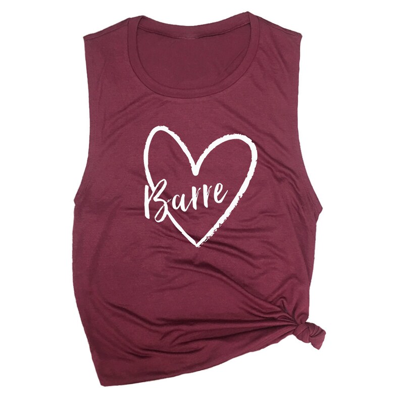 Cute Workout Tanks Barre Muscle Tank Barre Shirt Barre Workout Top Barre Clothing Barre Gifts Muscle Tee For Women