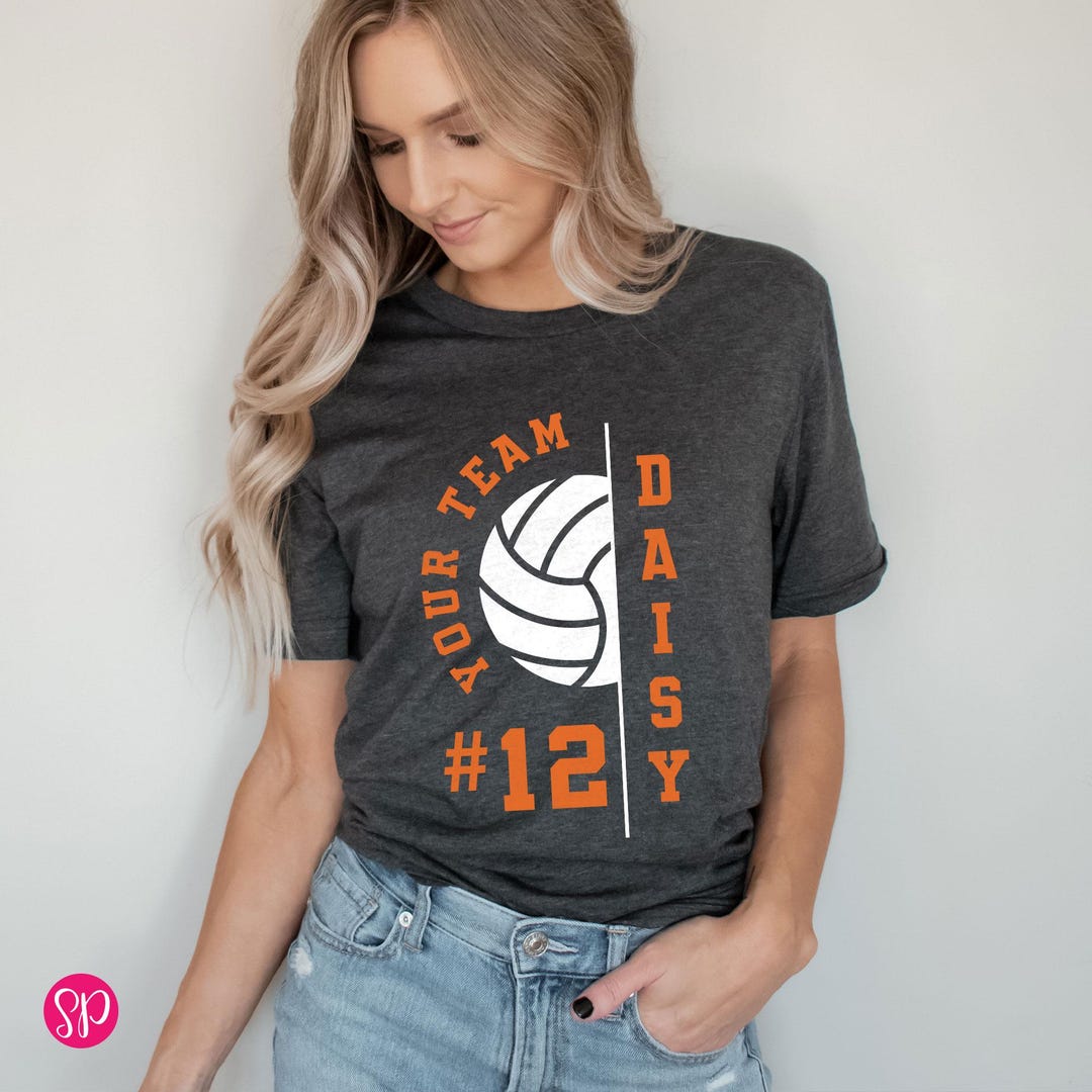 Personalized Volleyball Team Shirt: Name & Number Game Day T-shirt