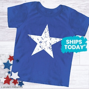Distressed Star Toddler Shirt, Fourth of July Matching Family Shirts, Kids 4th of July T-Shirt