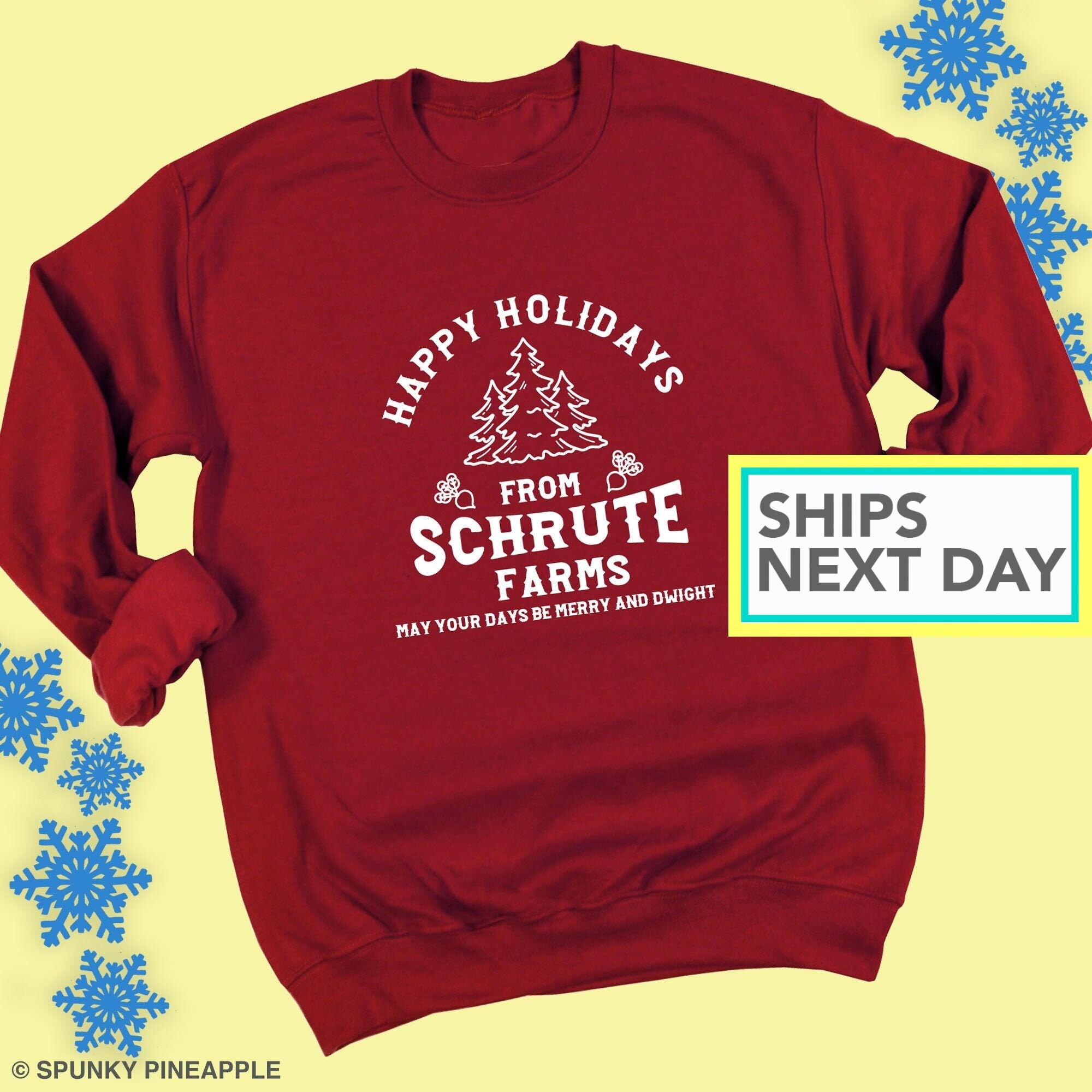 schrute farms christmas sweater