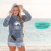 Acid Wash Hoodie Lake Life Cuz Beaches Be Salty Unisex Vintage Summer 