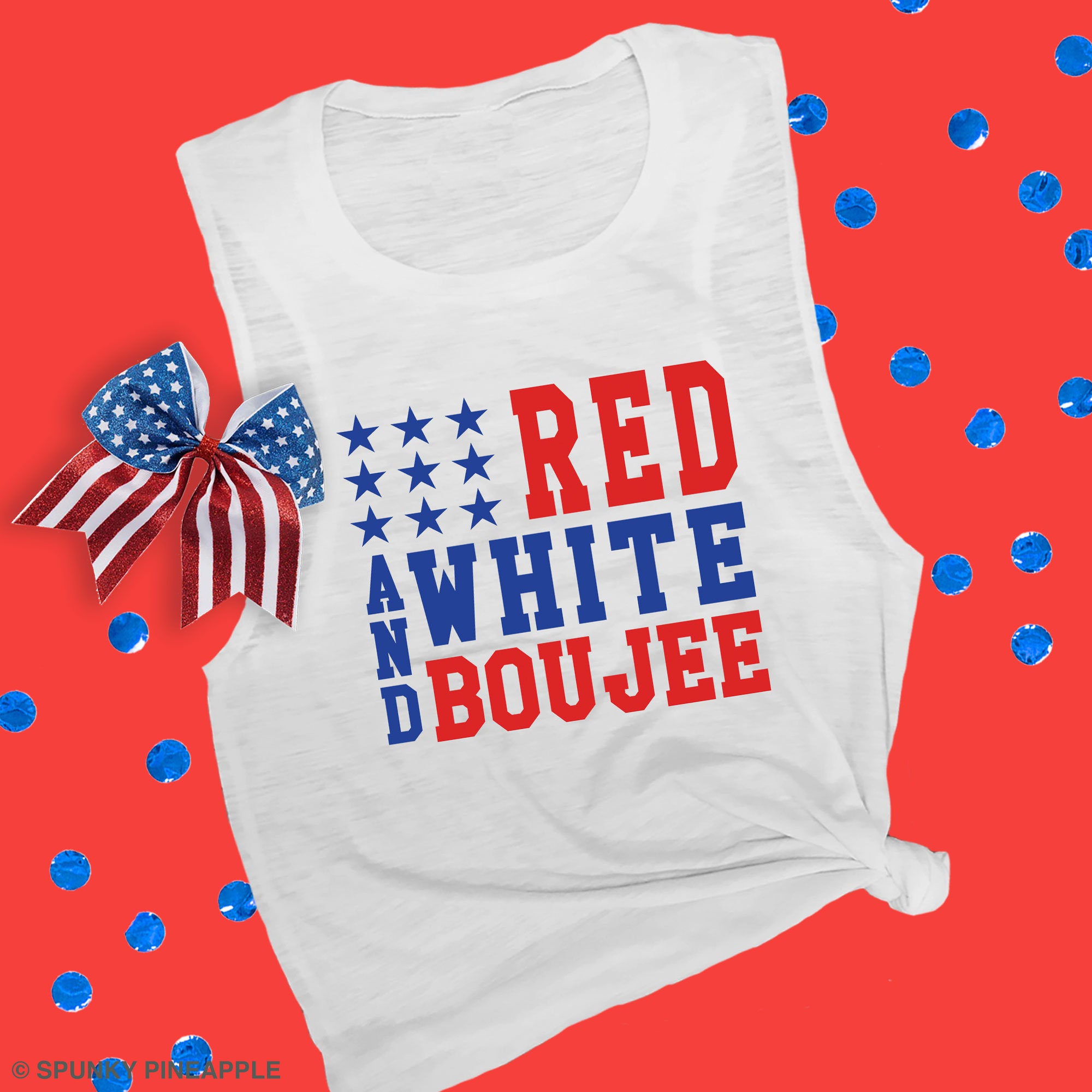 Red White and Boujee Shirt 4th of July Muscle Tank Patriotic - Etsy