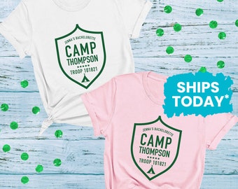 Troop Bachelorette Shirt, Custom Bachelorette Party Shirts, Camping Bridal Party