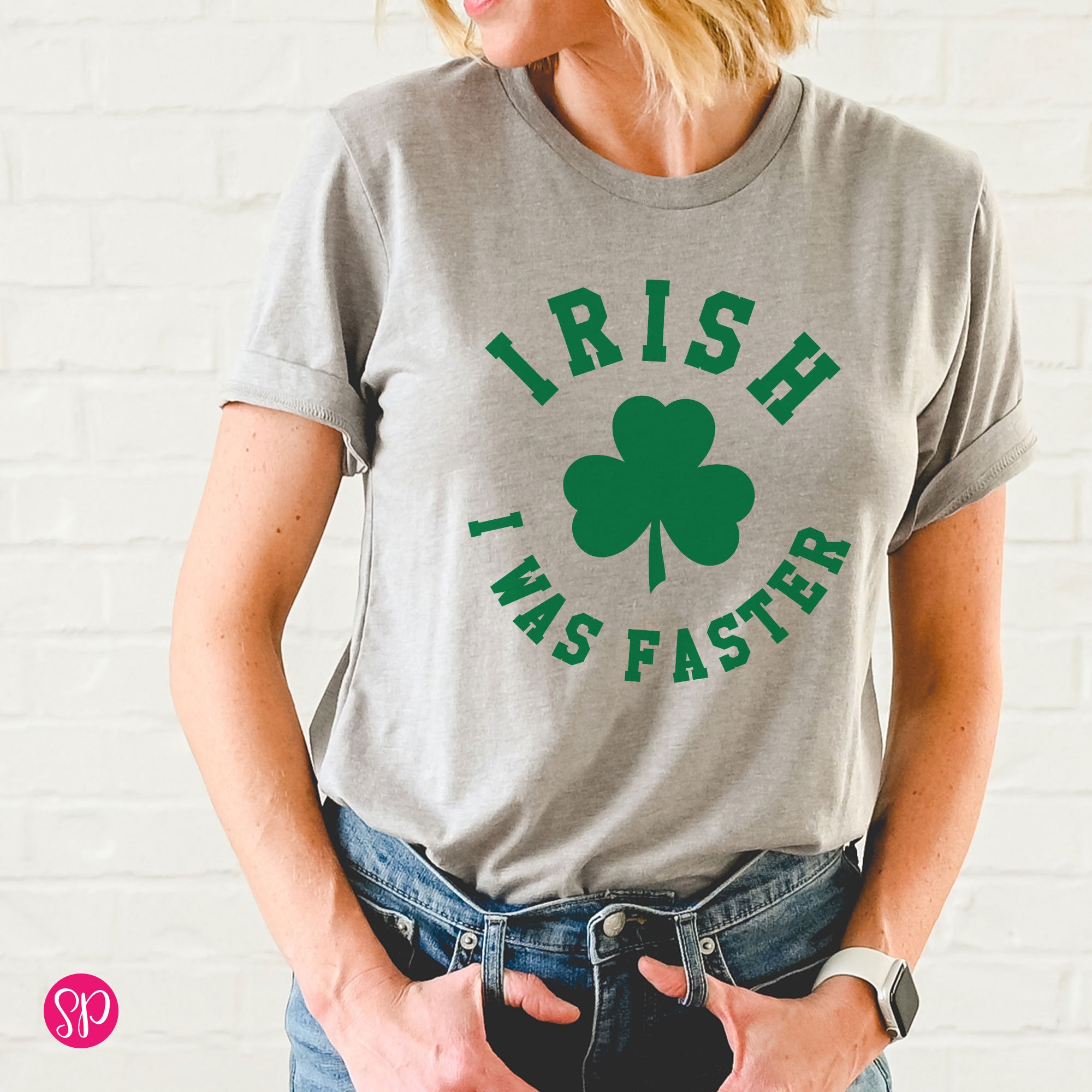 QIPOPIQ Clearance Womens Plus Size Tops St. Patrick's Day Casual Clothes  Funny Solide Fit Tee Shirts Blouse Solid Shirt with Shamrock 