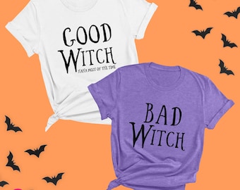 Good Witch Bad Witch T-Shirts: Funny Halloween Friend Matching Shirts