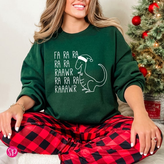 Funny Dinosaur Fa Ra Ra Rawr Rawr Christmas Dinosaur Xmas T-Shirt Funny Dinosaur Fa Ra Ra Rawr Rawr Christmas Dinosaur Xmas T-Shirt
