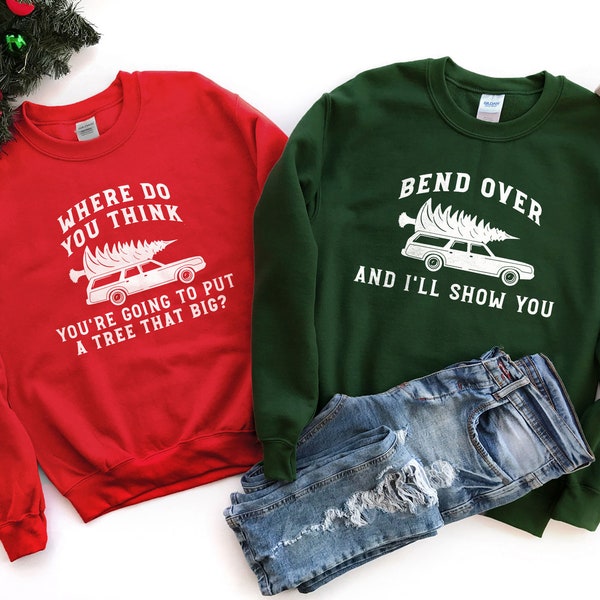 Funny Christmas Vacation Sweatshirt: Matching Couples Gift