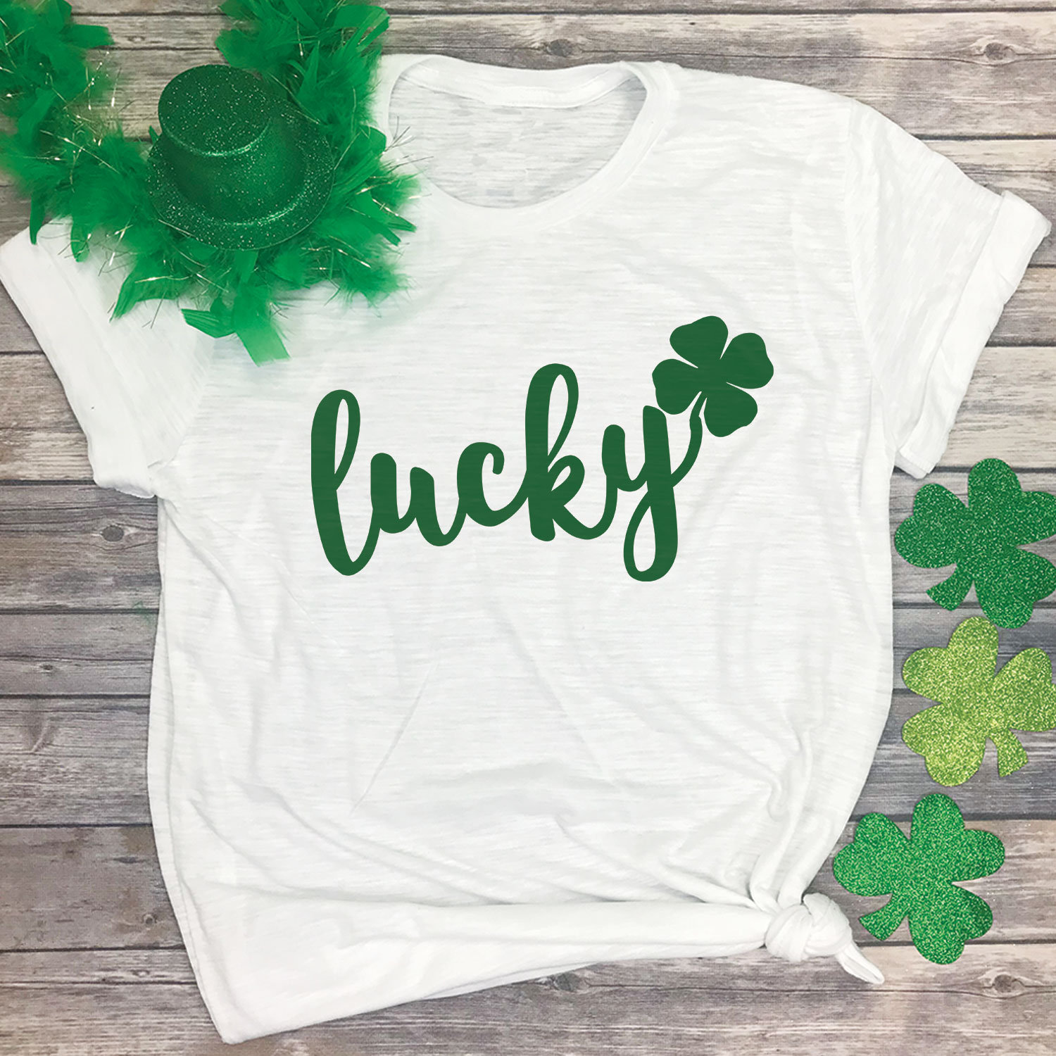 Lucky Cursive St Patricks Day Shirt St 