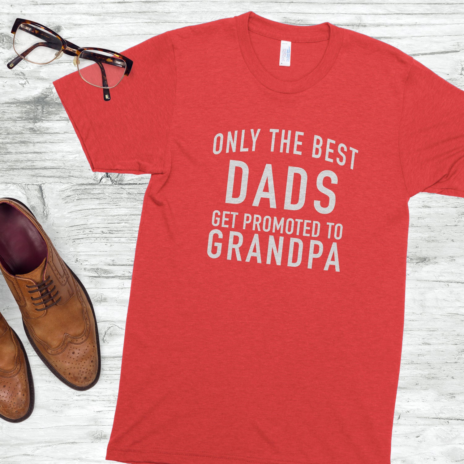 Only the Best Dads Get Promoted to Grandpa T-Shirt | Etsy