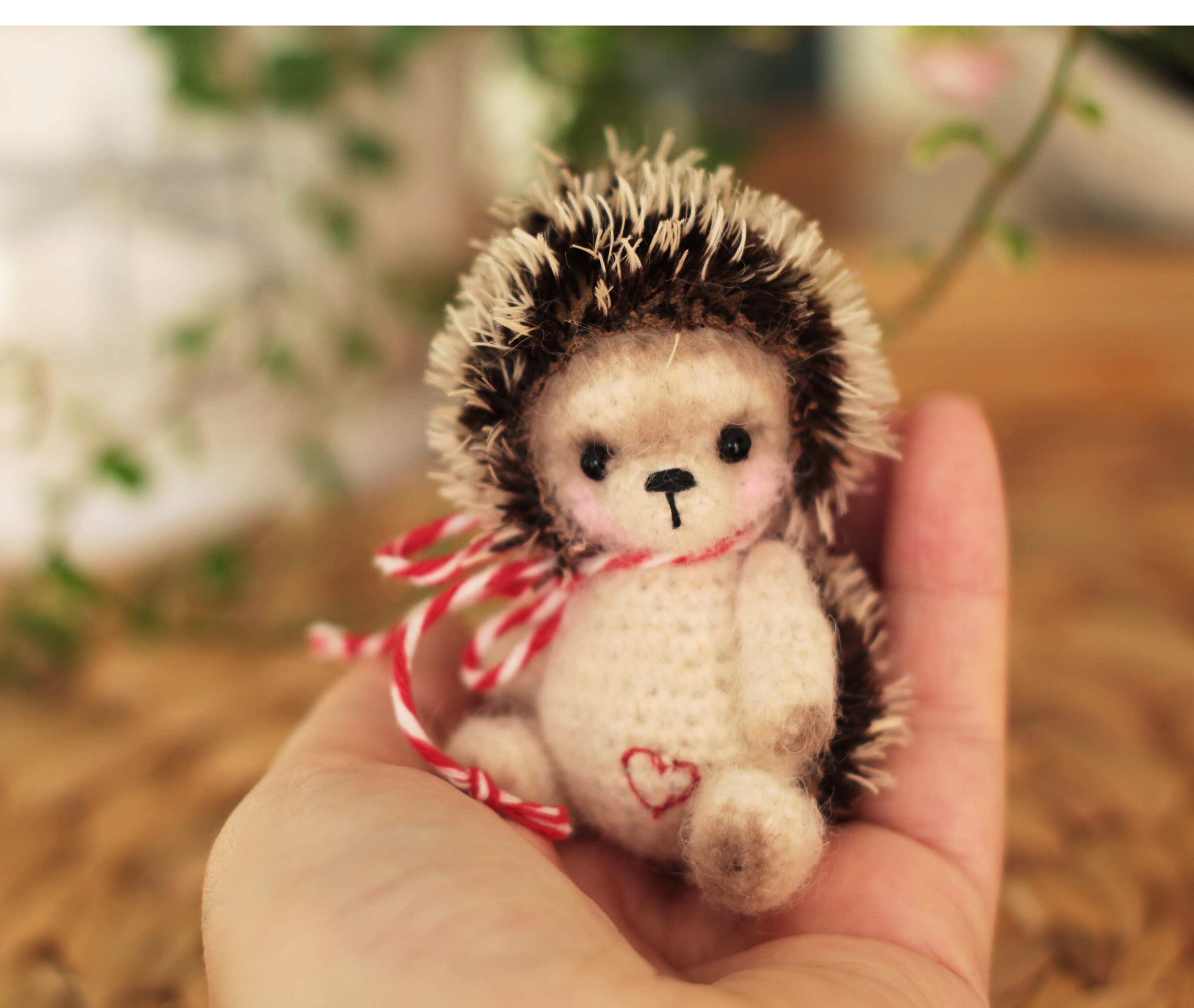 Hedgehog baby 3inch handmade knitted toy Etsy