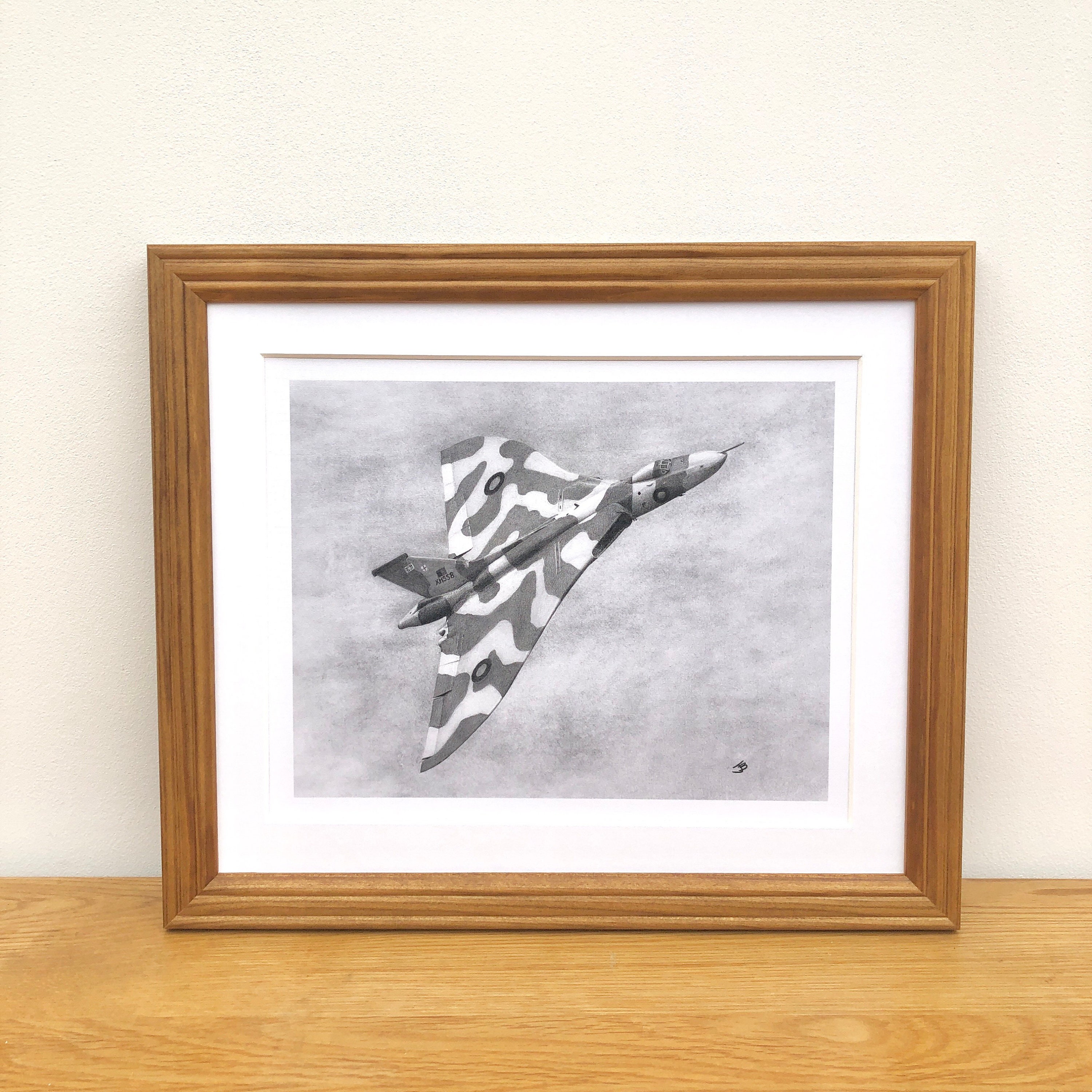 Vulcan art print aviation art Vulcan picture aeroplane Etsy