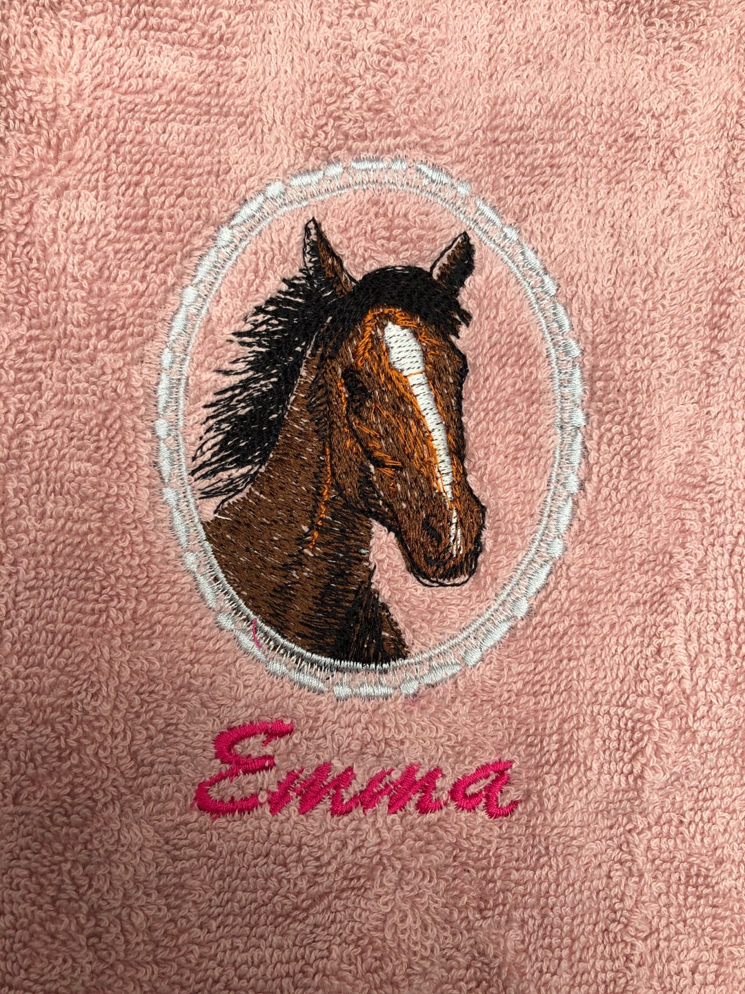 Personalised Horse Bath Towel Etsy
