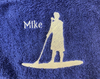 Personlaised Paddle boarding towel