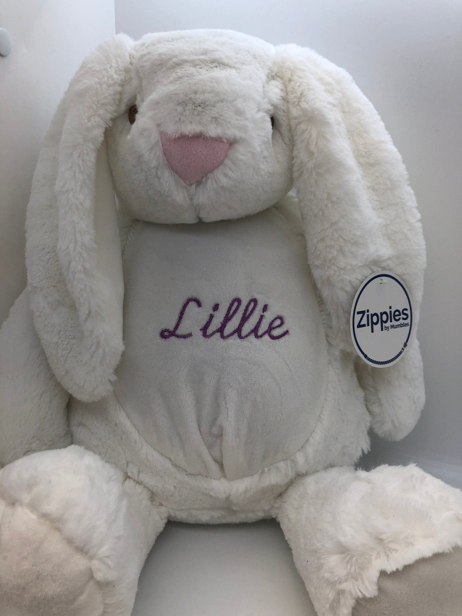 Personalied White Bunny Rabbit 45cm Mumbles - Etsy