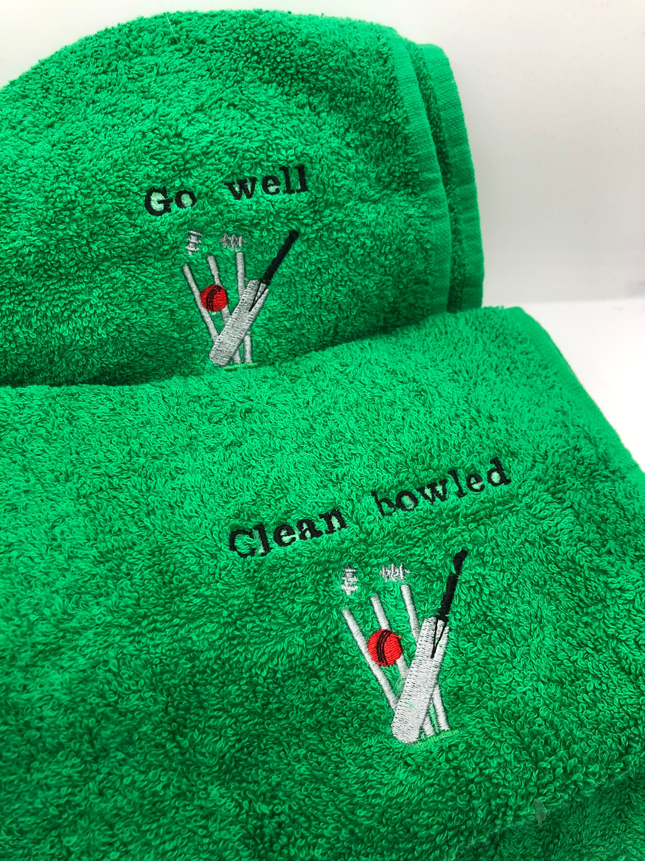 Personalised Cricket Towel Etsy UK