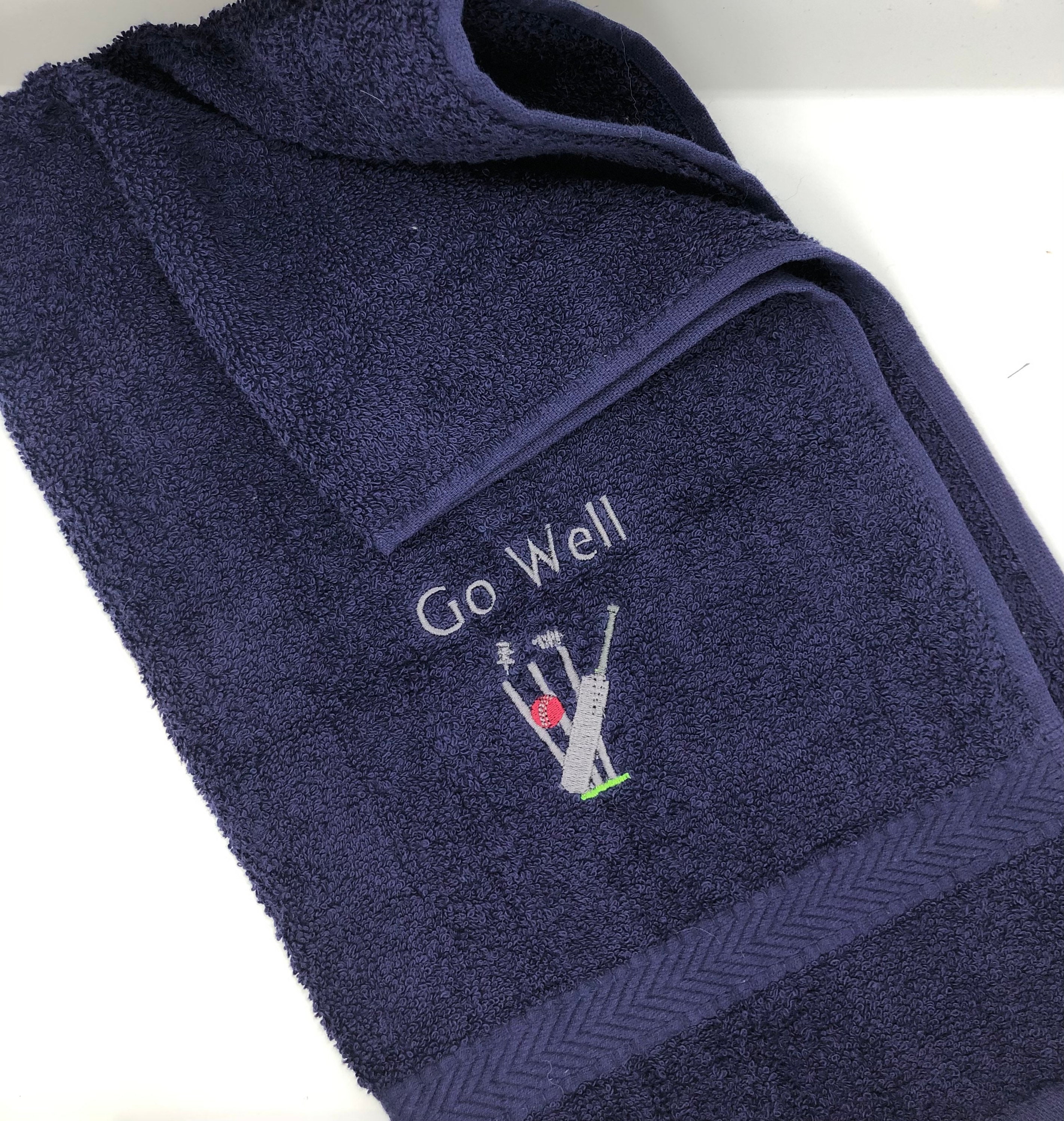 Personalised Cricket Towel Etsy UK