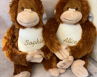 Orangutan soft plush personalised 50cm