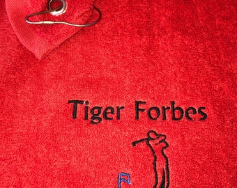 Personalised golf towel