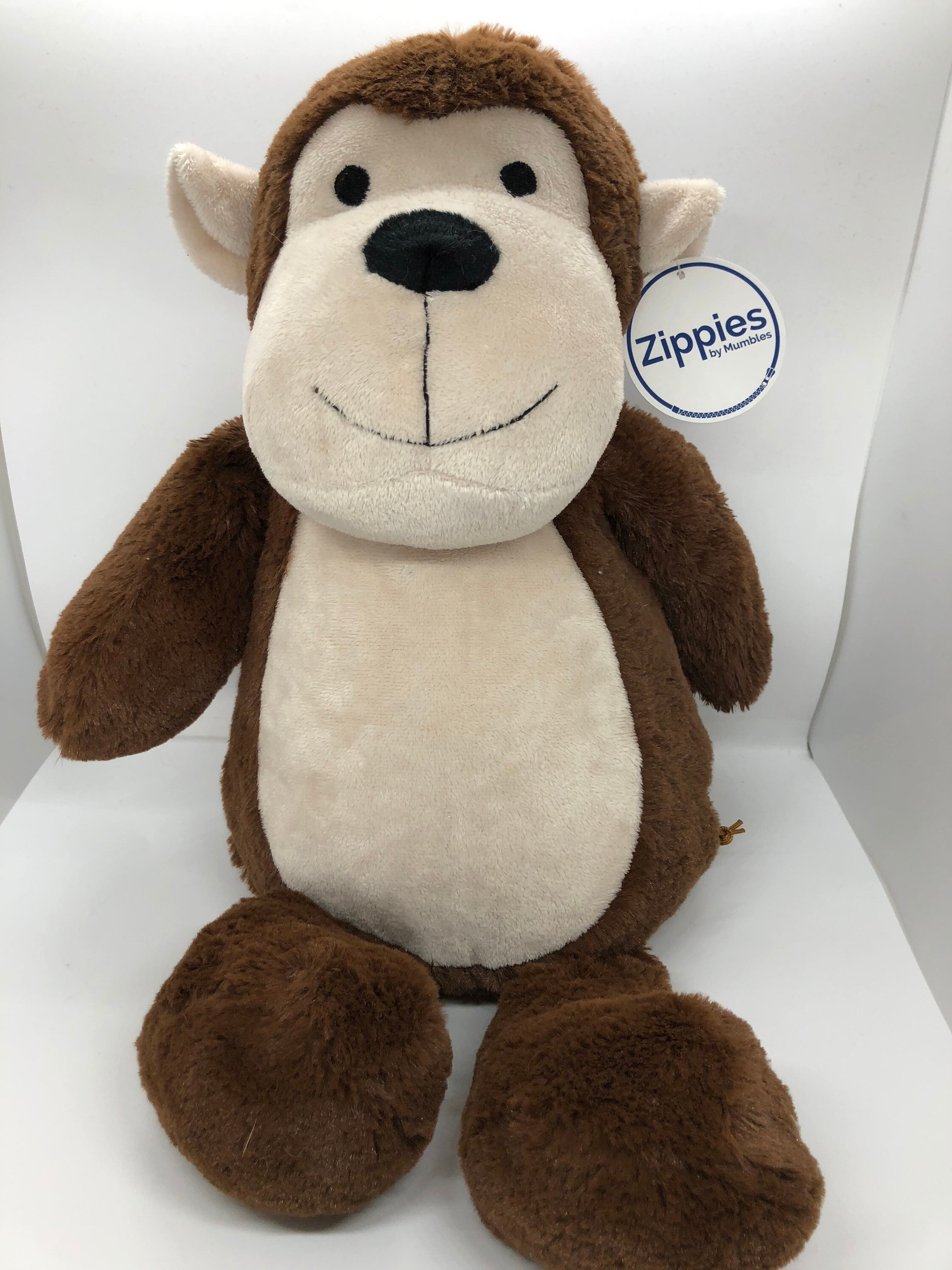 Monkey soft plush personalised 50cm Etsy.de