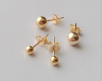 small gold ear studs