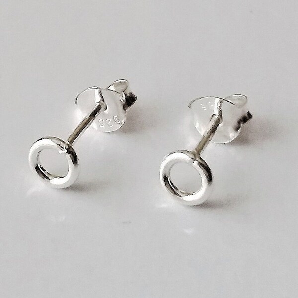 Silver earrings for second hole Clearance