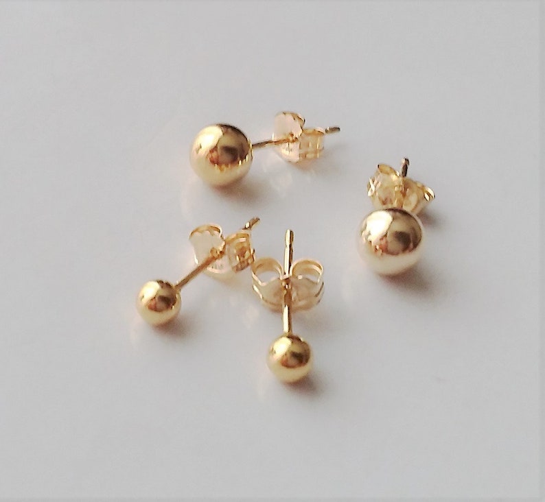 small gold post earrings