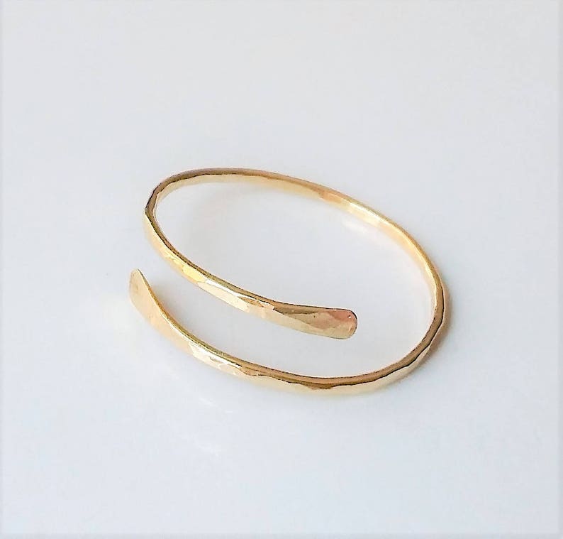 Bypass Silver Stacking Ring, Dainty Skinny Ring, Gold Skinny Minimalist Ring, Gold Filled Ring, Sold As One Ring. image 4