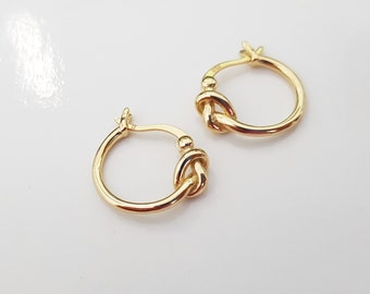 Knot Hoop Earrings