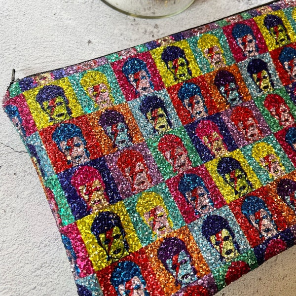 Bowie Bag, pop art clutch, bowie clutch, bowie gift