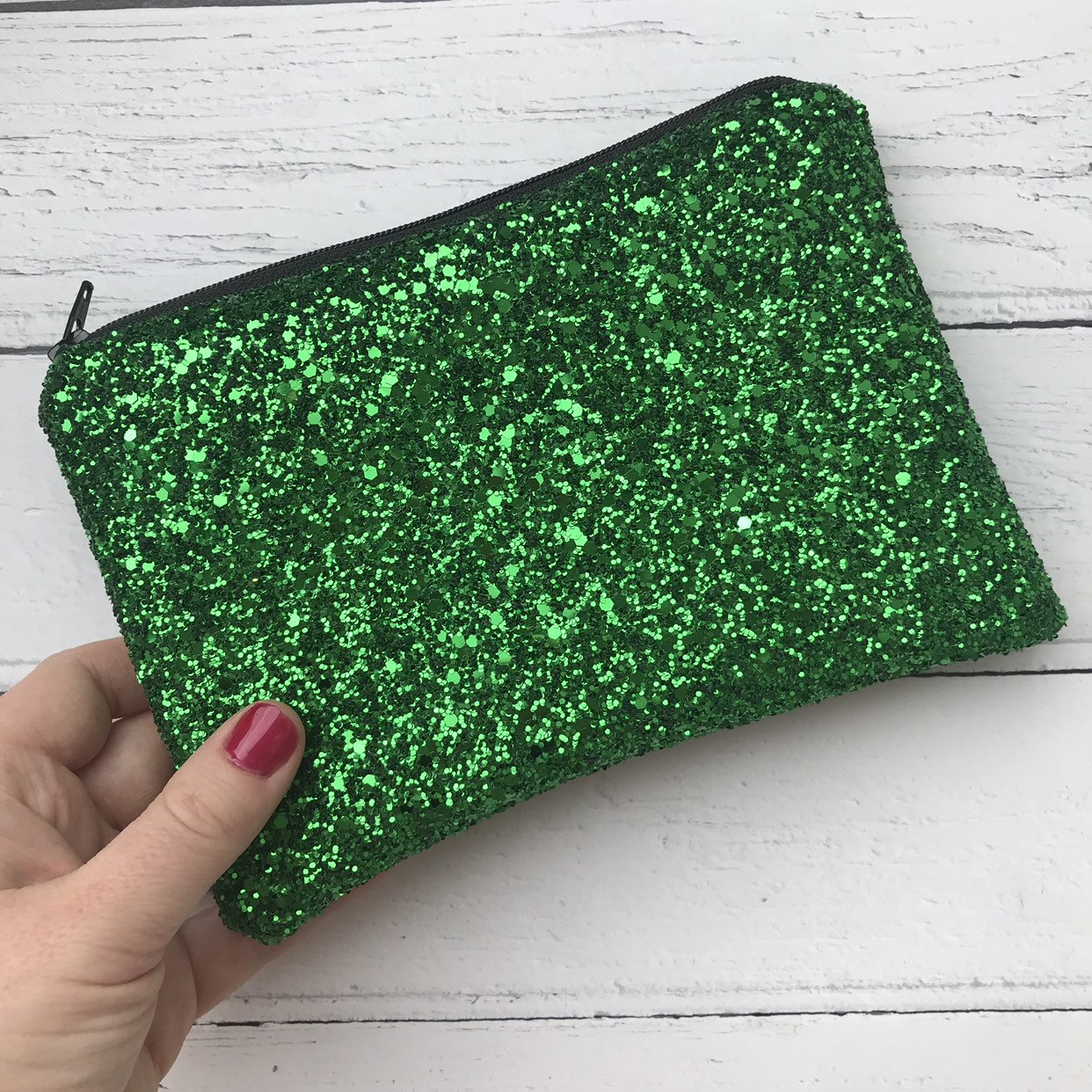 Emerald Green Glitter Bag Party Clutch Bag Green Glitter Etsy UK