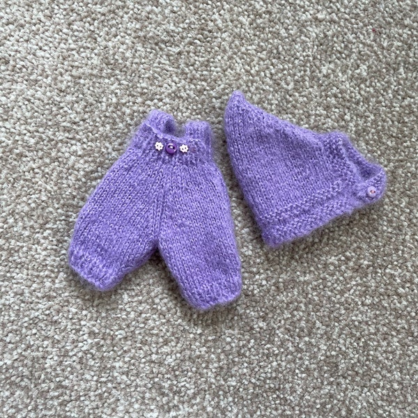 Pukifee dungarees and bonnet set