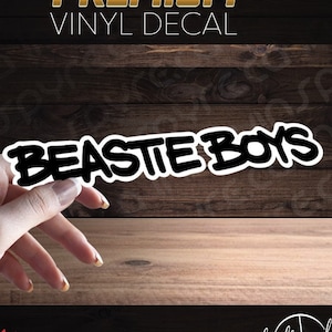 Beastie Boys Vinyl Decal / Sticker 8.0in classic logo | USA Alternative Punk Rap Hip Hop Rock