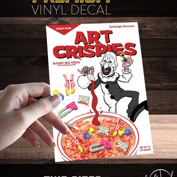 Art Crispies Glossy Vinyl Aufkleber/Aufkleber | 2 Größen | Terrifier / Kunst der Clown