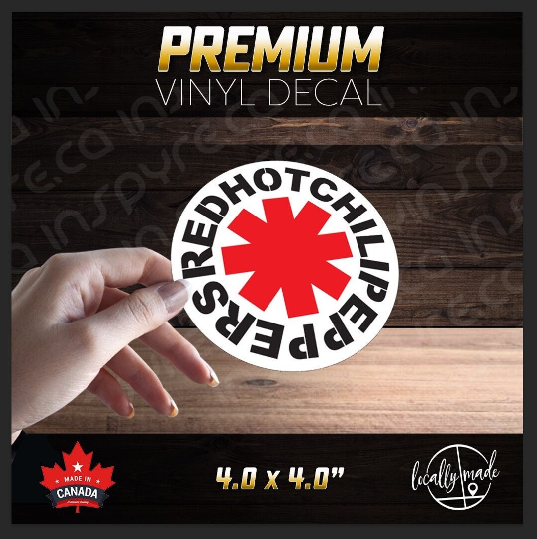 Red Hot Chili Peppers Glossy Vinyl Decal / Sticker 4.0in Funk Punk