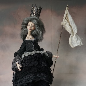 Artdoll Vintage Art Doll Handmade Artistic Doll Chess Chess Checkers