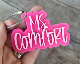 Name Keychain Personalized Bag Tag Personalized Gift Backpack Tag Gift for Boy Gift for Girl Bogg Bag Tag Stocking Stuffer