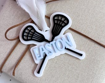 Lacrosse Ornament for Lacrosse Player Gift for Lacrosse Coach Ornament Personalized Ornament for Kids Stocking Stuffer Lacrosse Mom Gift