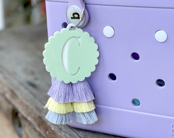 Bogg Bag Tag Personalized Bag Tag Gift for Teacher Gift for Mom Gift for Girl Monogram Bag Tag Keychain for Pool Bag Stocking Stuffer