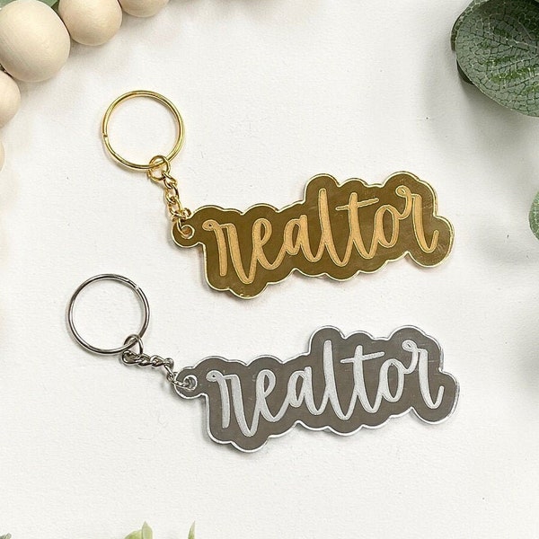 Realtor Keychain Etsy