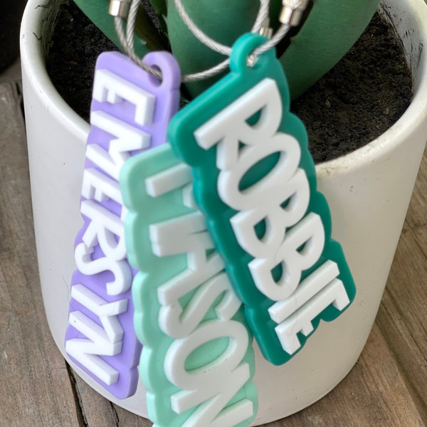 Personalized Keychain | Personalized Bag Tag | Personalized Gift | Backpack Tag | Gift for Boy | Gift for Girl | Bogg Bag Tag | Easter Tag