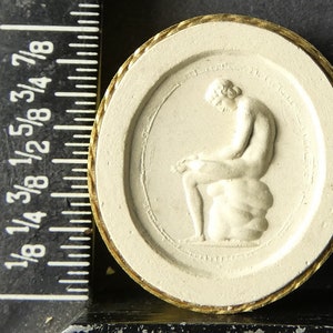 Antique grand tour circa 1820 plaster intaglio cameo 19 shows Spinario