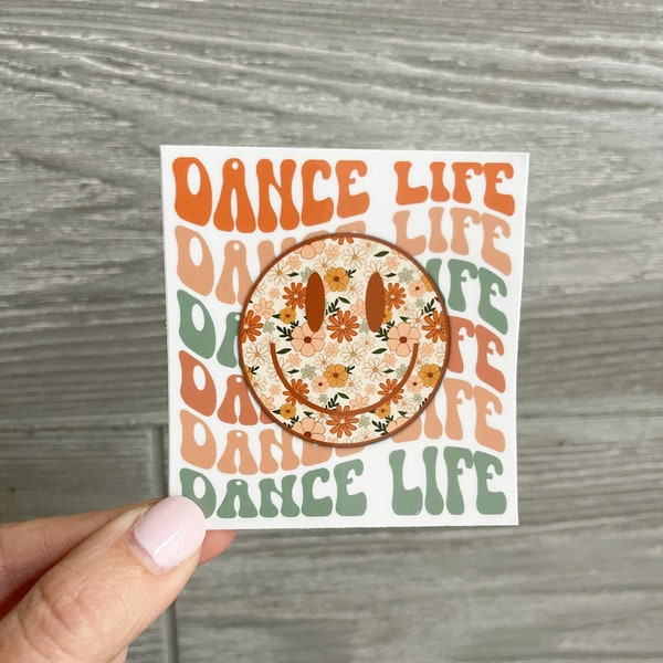 Sticker, Dance life, water bottle